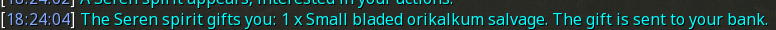 Reward proof for Small bladed orikalkum salvage
