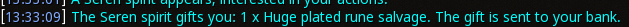 Reward proof for Huge plated rune salvage