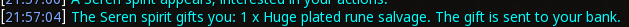 Reward proof for Huge plated rune salvage