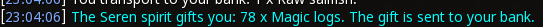 Reward proof for Magic logs