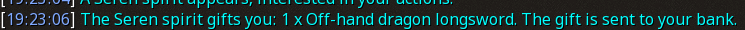 Reward proof for Off-hand dragon longsword