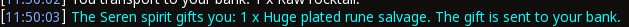 Reward proof for Huge plated rune salvage
