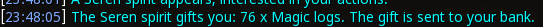 Reward proof for Magic logs