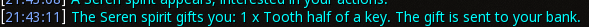 Reward proof for Tooth half of a key