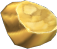 Golden rock icon